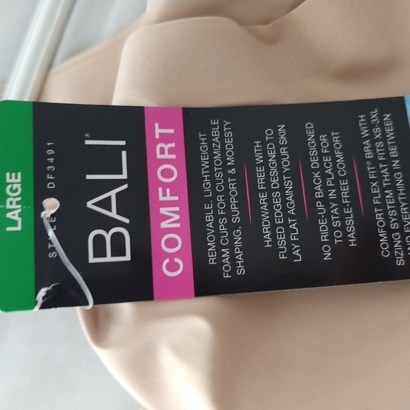 Bali Comfort Bra Nude L - Picture 5 of 10